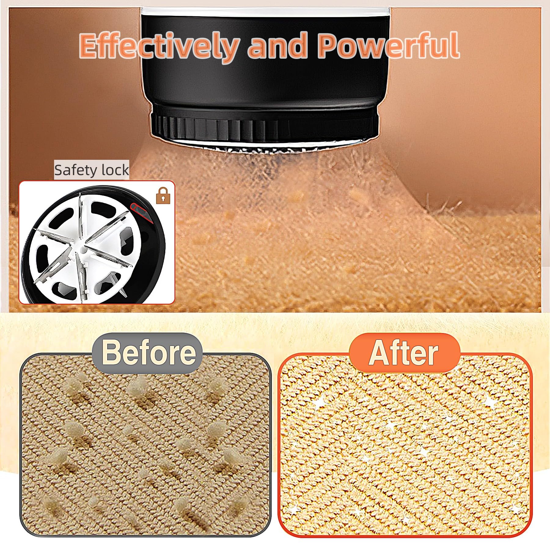 MIITO Fusselentferner Wiederaufladbarer Stoffrasierer, Fuzz Remover, effektiv schnell Fuzz, Pillen für Kleidung Pullover Couchdecke
