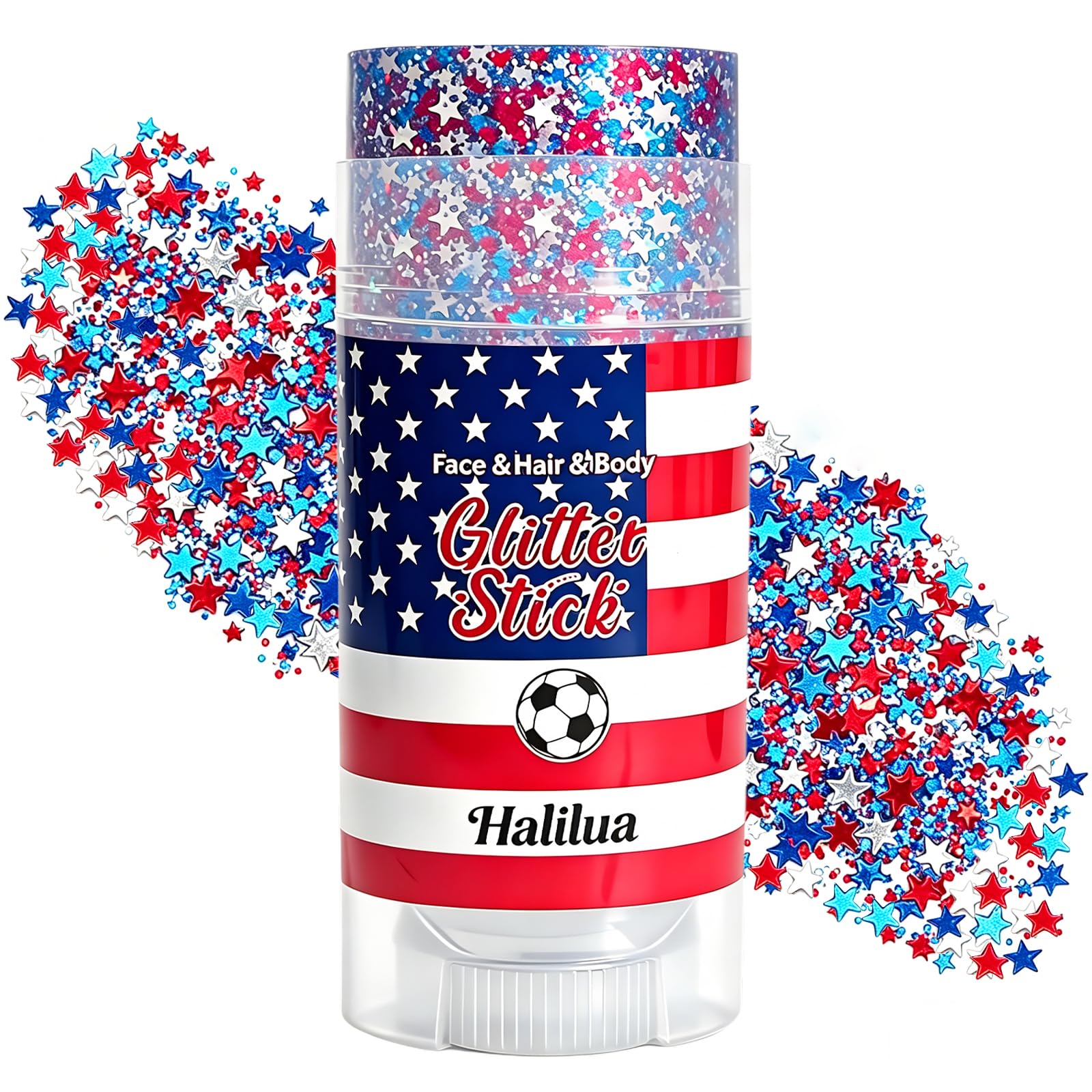 Sulily Patriotic 4th of July Glitter Stick