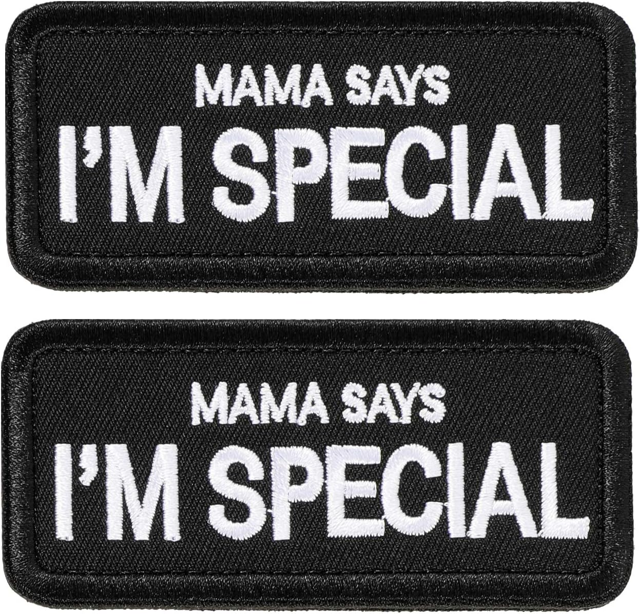 TXSN Lot De 2 écussons Brodés Avec Inscription « Mama Says I'm