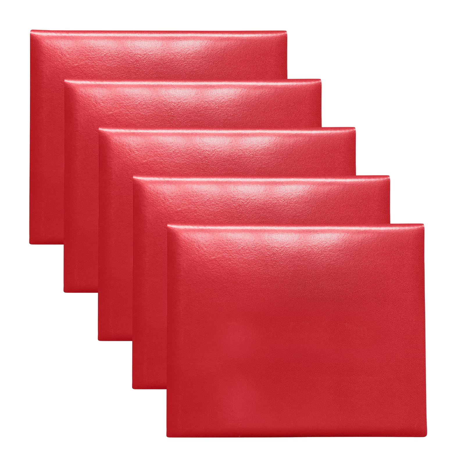Happy Secret Diploma Cover 8.5"x 11" Diploma Holder Graduation Certificate Holders Smooth Leather (Red),5 Packs