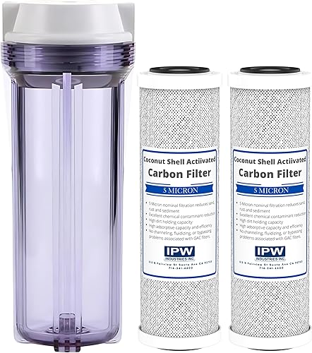 IPW Industries, Inc. - Compatible Water Pur Style Company (CCI-10CLW12) Filtro Filtro Canister y (CCI-10-Ca) Filtros de Bloque de Carbono - Puertos