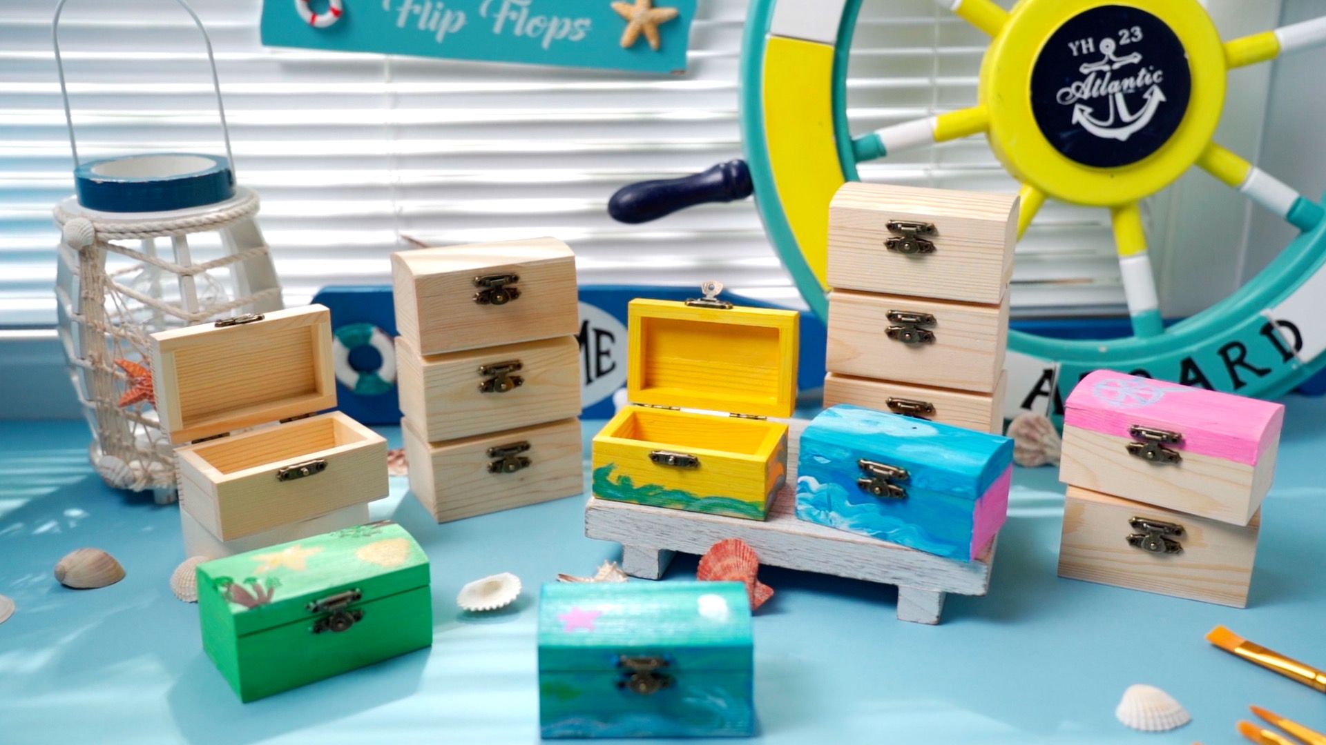 Amazon.com: Kenning 36 Pieces Unfinished Wood Box for Crafts with