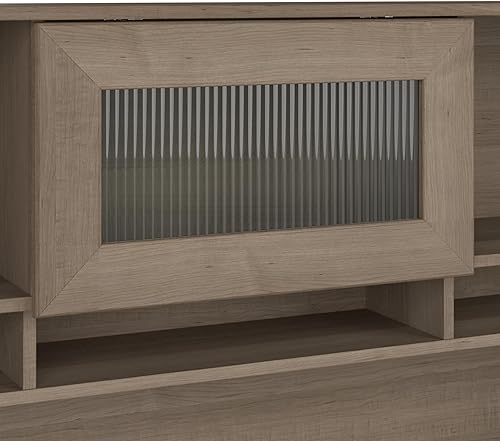 Miniatura 6 de Bush Furniture Cabot Hutch, 60W, gris ceniza Gris ceniza,Nogal moderno,https://www.amazon.com/dp/undefined
