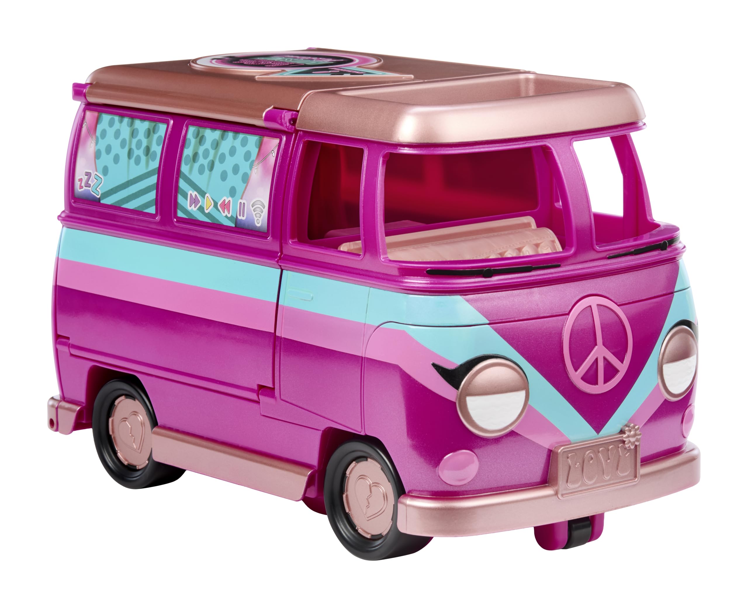 L.O.L. Surprise! Music Festival autobus koncertowy – zestaw do zabawy 5 w 1 z unikatową laleczką, akcesoriami muzycznymi i mebelkami, w zestawie ponad 20 elementów, dla dzieci w wieku od 4 lat