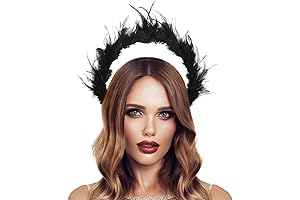 Mystical Dark Angel Exquisite Golden Halo Headpiece