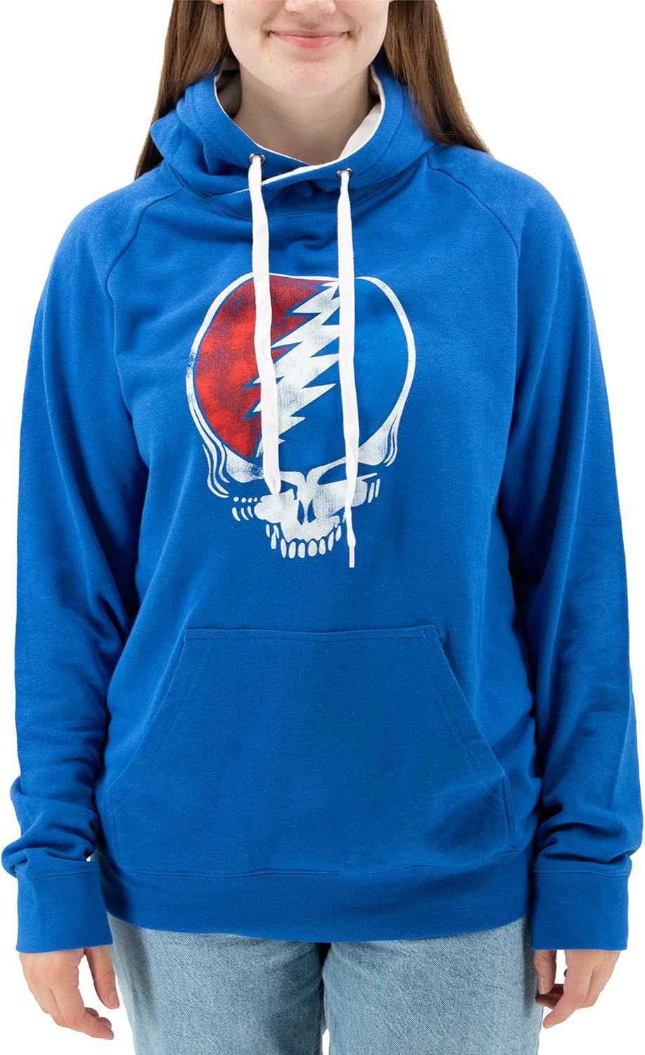 Ripple Junction Grateful Dead Men's Pullover Funnel Neck Hooded Sweatshirt Officially Licensed - Image 2