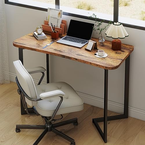 Escritorio para computadora de 40 pulgadas, mesa pequeña para oficina, estilo moderno y sencillo, mesa para escribir, estudiar, trabajar y jugar en