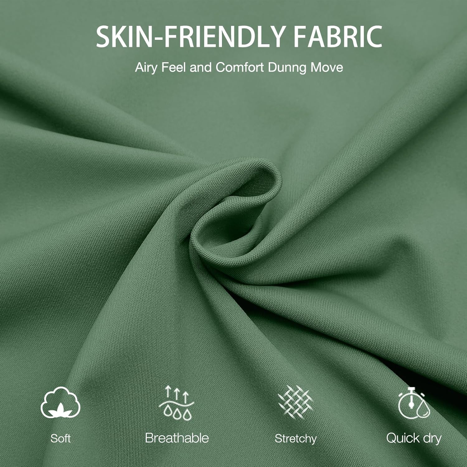 ANIVIVO 24" Long Knee Length Skirted Leggings for Women, Athletic Pleated Skirt with Leggings Workout Skirt Pockets - Image 6