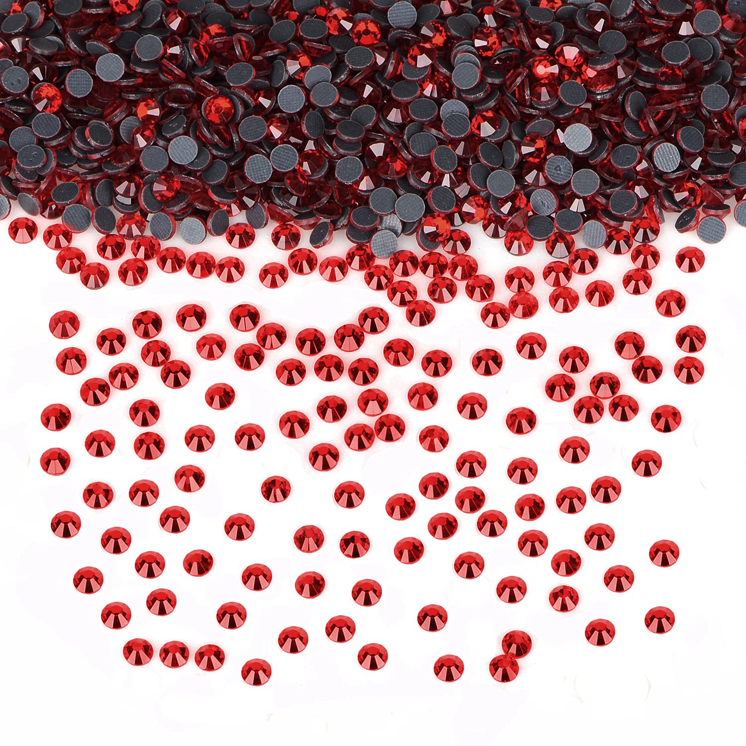 LPBeads 2000 sztuk SS20 Siam Hotfix Rhinestones Flatback Okrągłe Kryształ Górski Klejnoty do rękodzieła Nail Face Art Odzież Buty Torby DIY