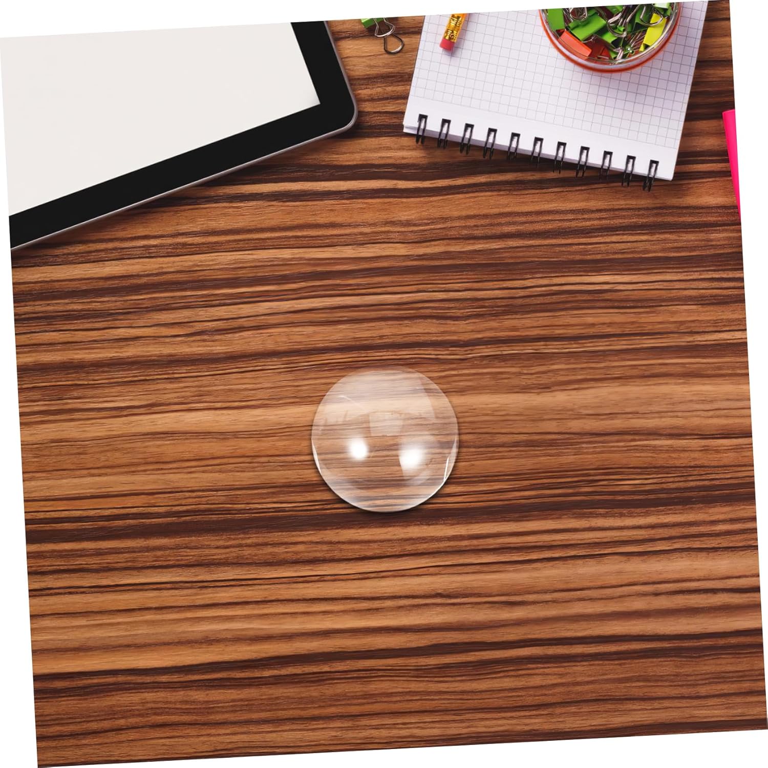 Acrylic Dome Magnifier Portable Tool for Reading Maps Books and Newspapers Lightweight Desktop Paperweight for Seniors Optical Dome Glass