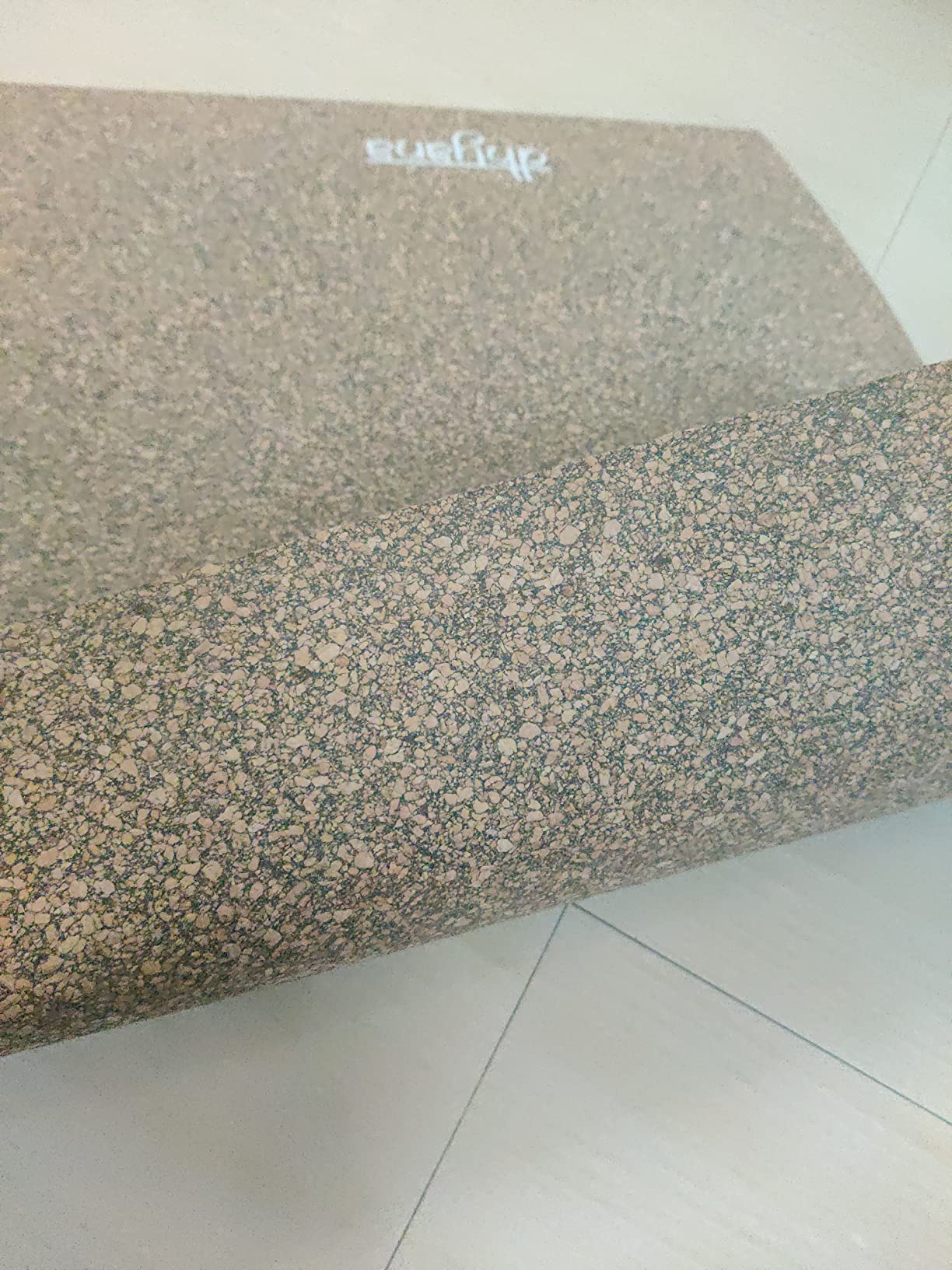 JURU Dhyana Eco Friendly Cork Yoga Mat, (3 mm and 6 x 2 ft) with Good