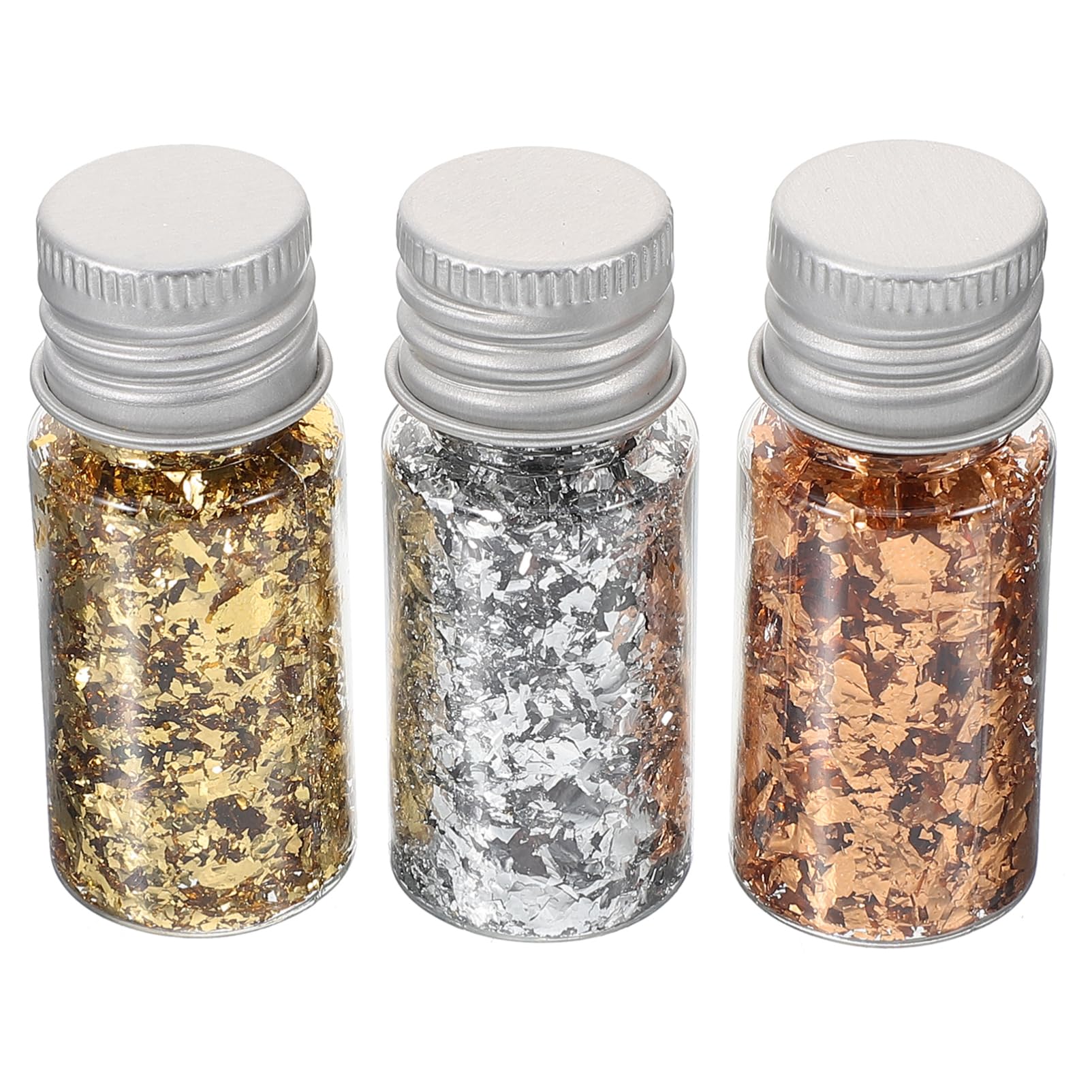 DOITOOL 1 Set Gold Foil Nail Art Decorative Glitter Nails Flakes for Nail Decor Nail Flakes Gold Foil Flakes Nail Decor Nail Foil Nail Decor Supplies Nail Decor Flakes Stainless Steel