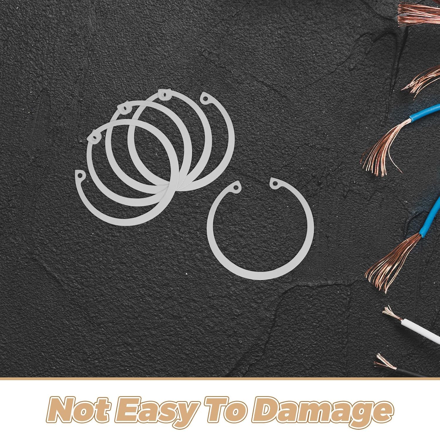 5pcs Internal Retaining Ring Set C-Shaped Stainless Steel for Holes