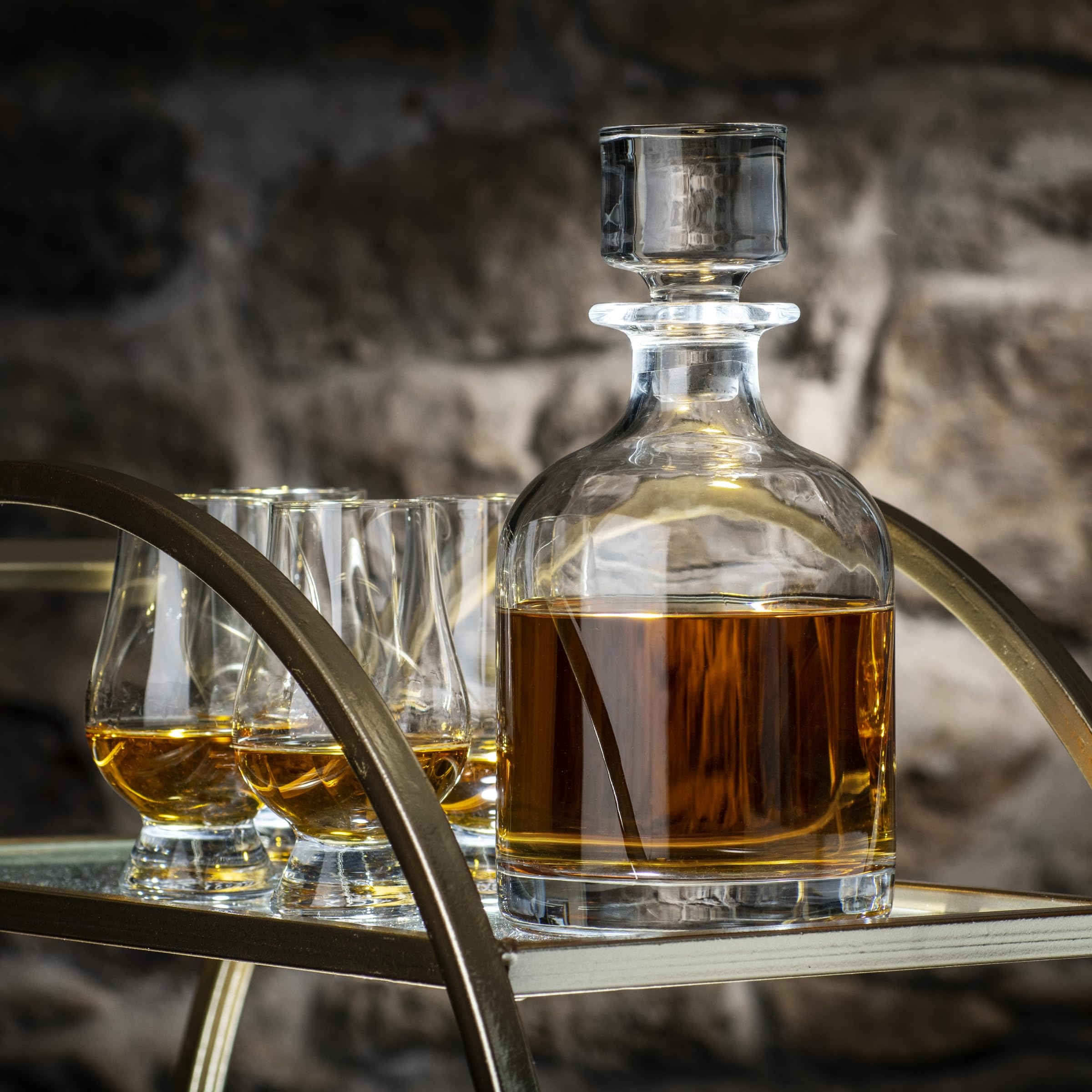 Amazon.com | GLENCAIRN Decanter Set with Crystal Decanter, 4