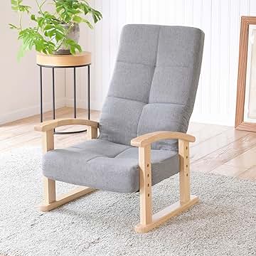 新品　座椅子　リクライニング　リクライニングチェア　1人掛け　ホワイト Amazon.co.jp: 座椅子 あしつき リクライニング