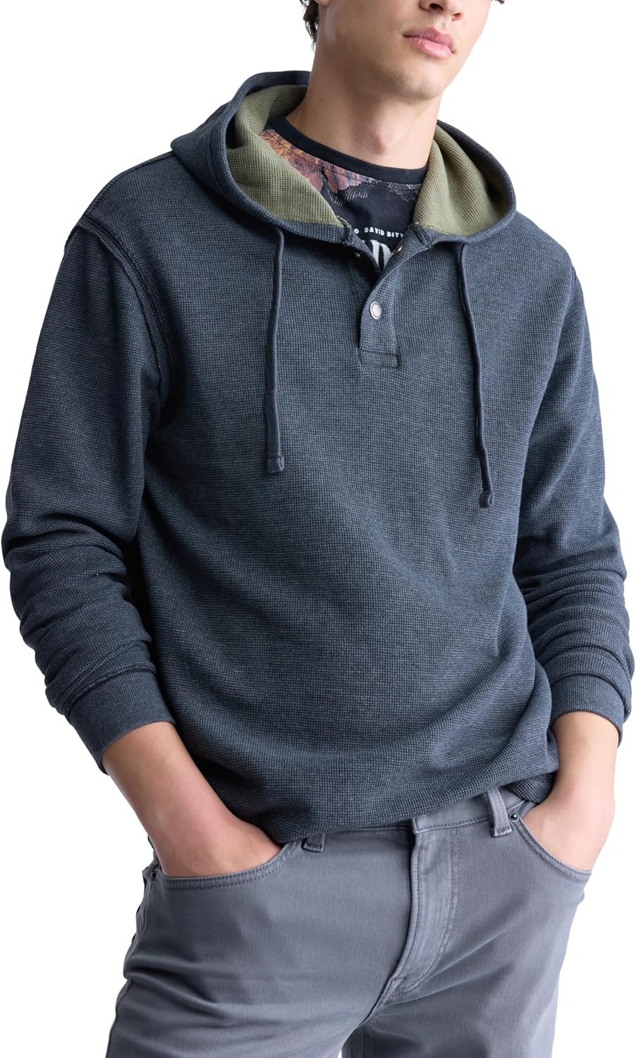 Buffalo David Bitton mens Long Sleeve Waffle Hoodie - Image 6