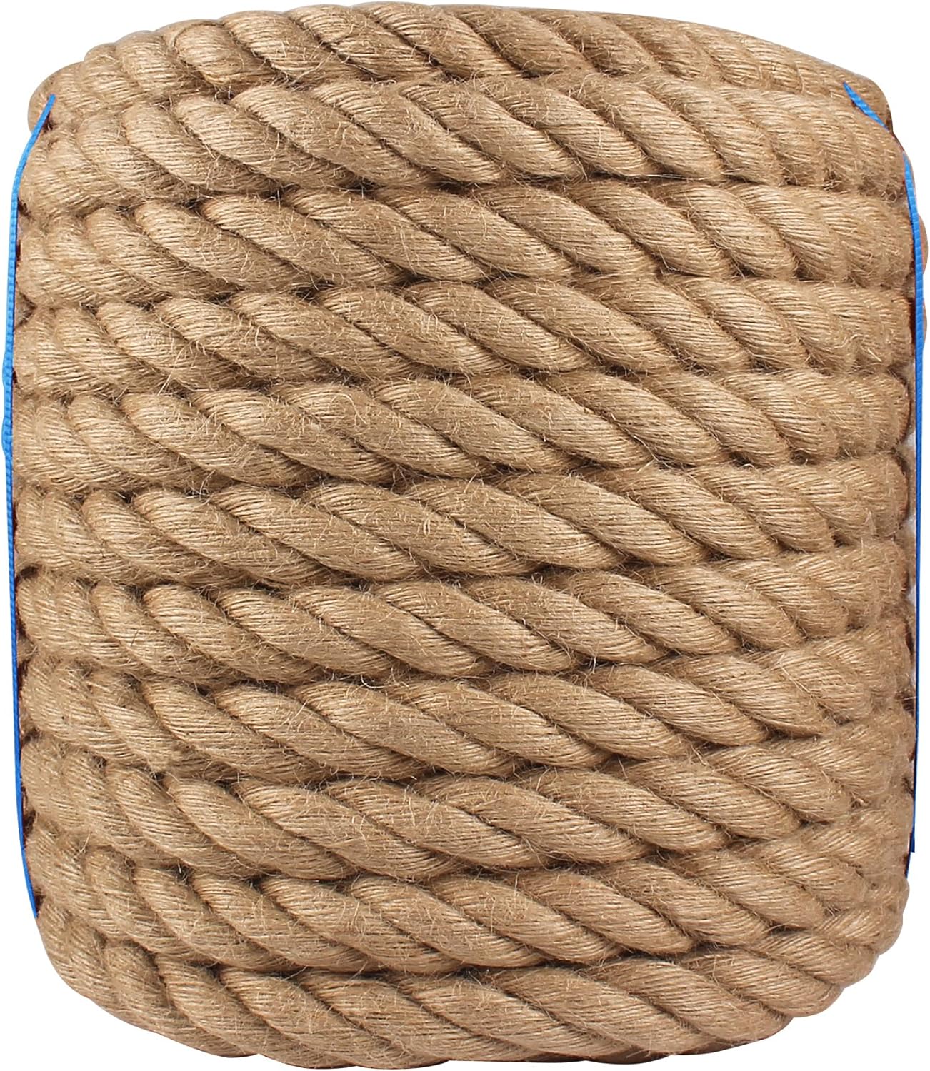 Manila Rope 1.5in x 150ft, Heavy Duty Twisted Rope Natural Hemp Ropes for Crafts,Gardening,Docks, Bundling,Railing,Home Decoratin,Hammock,Porch Swing Ropes