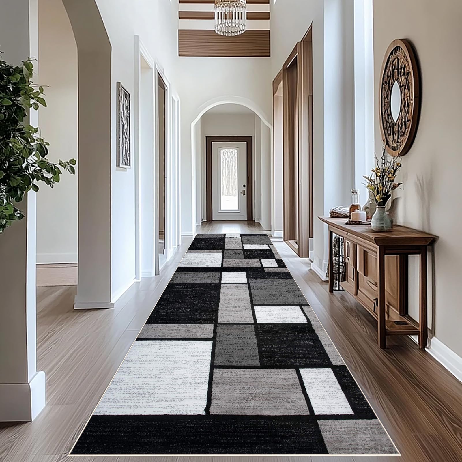 Dywan Chodnik Kuchenny Zmywalny Antypoślizgowy Dywan Biegacz Długi Korytarz Dywany Salon Dywan Sypialnia Nowoczesne Długie Maty Do Wejścia Balkon Łazienka Pralnia 50 x 250 cm