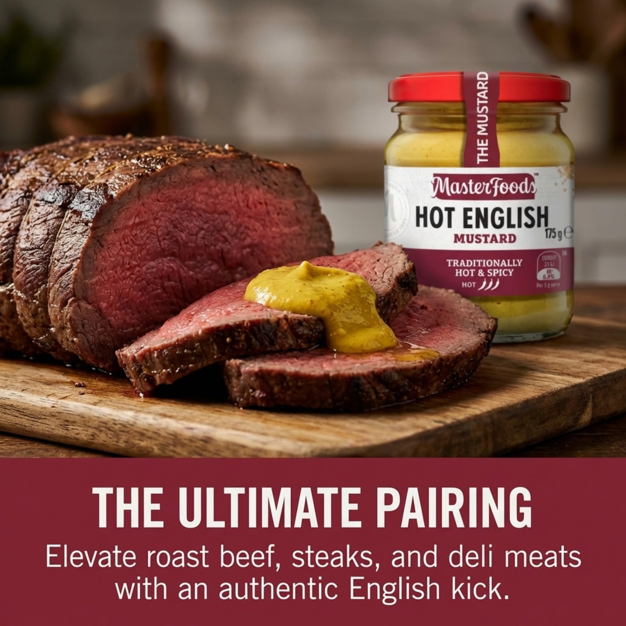 MasterFoods Mustard English Hot, 175g Jar : Amazon.sg: Grocery