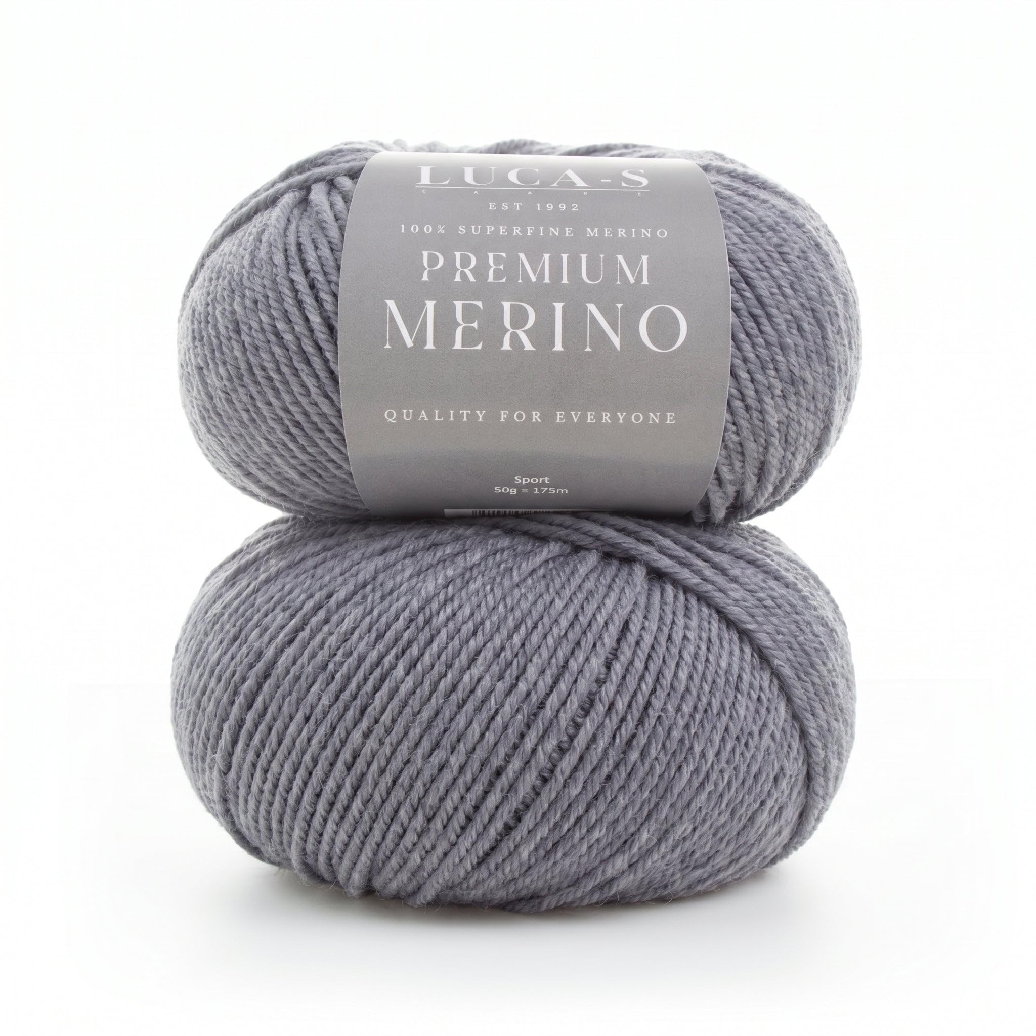 Premium Merino Yarn 4Ply Wool, Set of 2 Superwash Baby Merino - 100% Pure Extra Fine Merino Knitting Crochet Wools 50G Ball — image 1