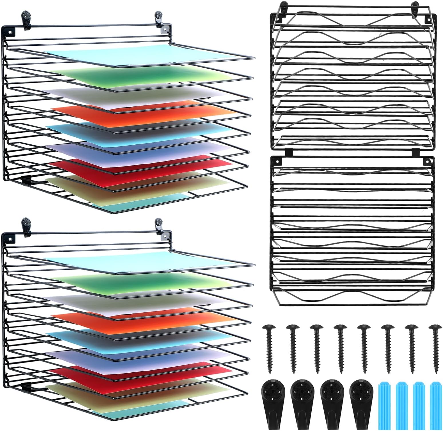 Amazon.com: Yaocom 2 Pcs Art Drying Rack for Classroom Paint Drying ...