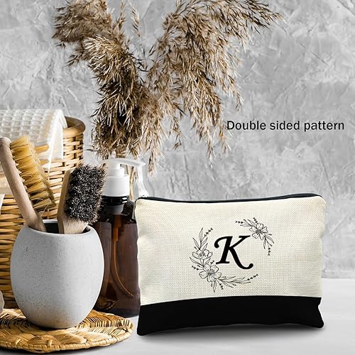 Miniatura 3 de Likjad Bolsa de cosméticos para dama de honor, bolsa de maquillaje personalizada, bolsa de maquillaje personalizada con monograma inicial, regalos