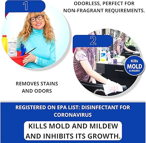 Miniatura 6 de LUCAS-CIDE Desinfectante de salón y spa, desinfectante multiusos para superficies, solución de suministros de limpieza desinfectante EPA, 16 onzas,