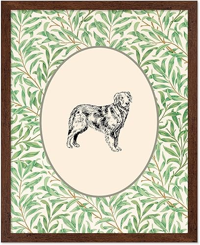 Miniatura 36 de Poster Master Impresión Vintage de Cachorro - Póster Retro de Perro - Arte Pastel - Diseño de Pared de Animal Floral - Arte Bohemio Chic -