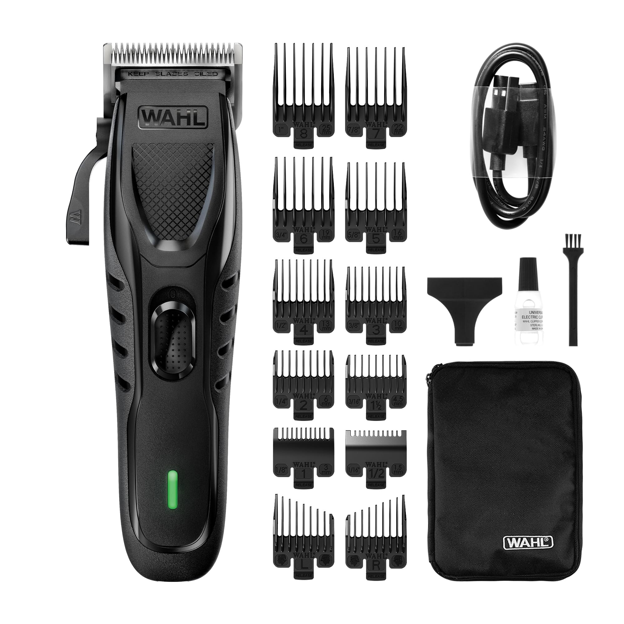 Wahl Fast Clip USB-C Rechargeable Men's Hair Clipper, 0.8mm - 25mm