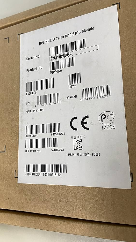 Amazon | HEWLETT PACKARD ENTERPRISE NVIDIA Tesla M40 24GB