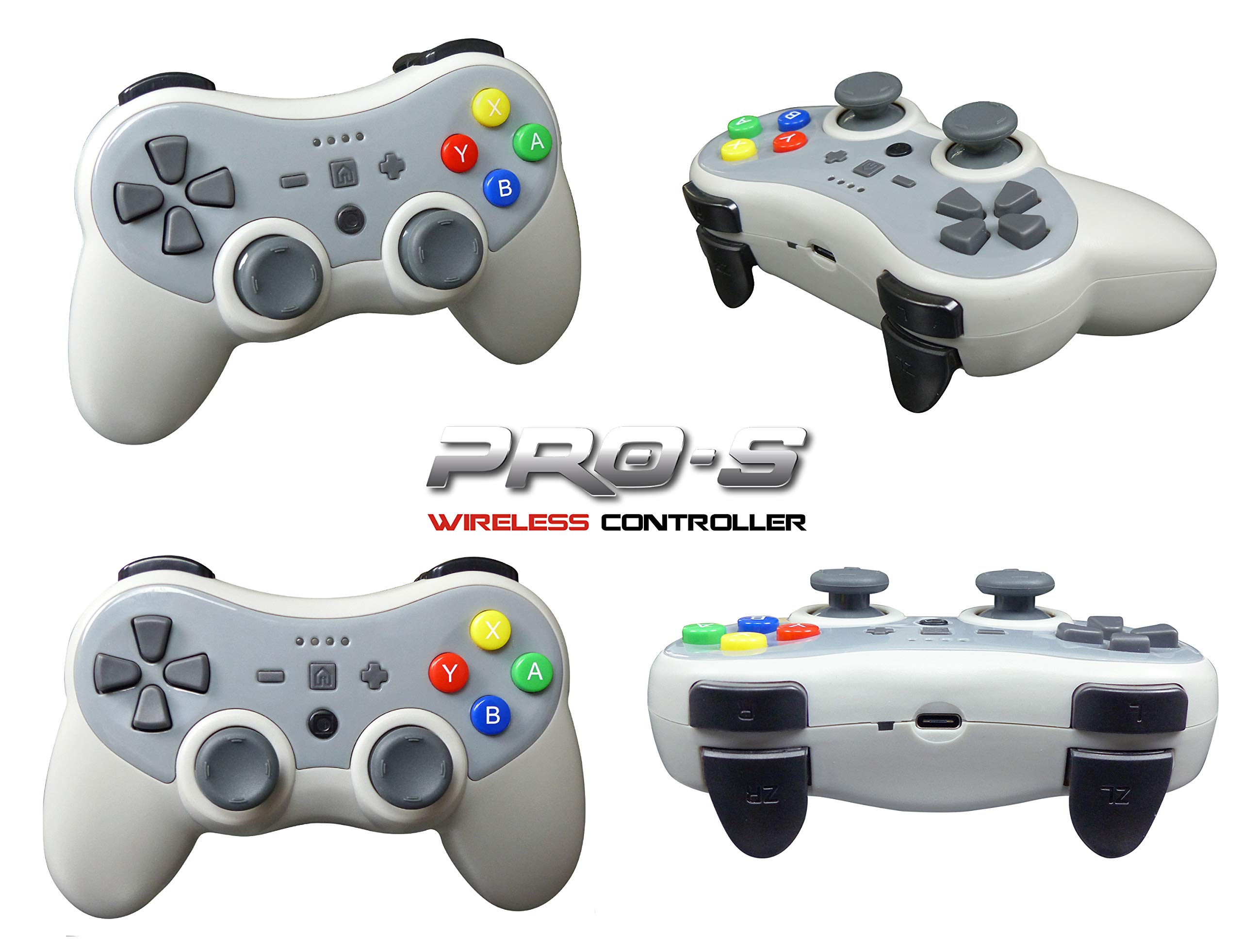 Subsonic Wireless Bluetooth Controller per Console, Grigio - Nintendo Switch