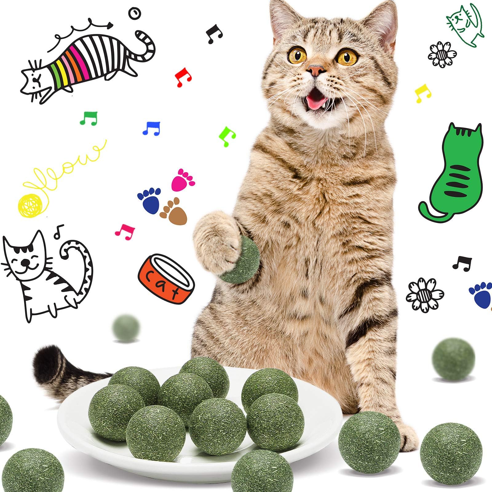 compressed catnip ball