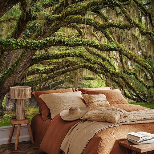 Miniatura 5 de artgeist Mural de pared Bosque 173 x 124 pulgadas - Papel tapiz autoadhesivo removible de gran tamaño para decoración de pared, diseño de imagen,