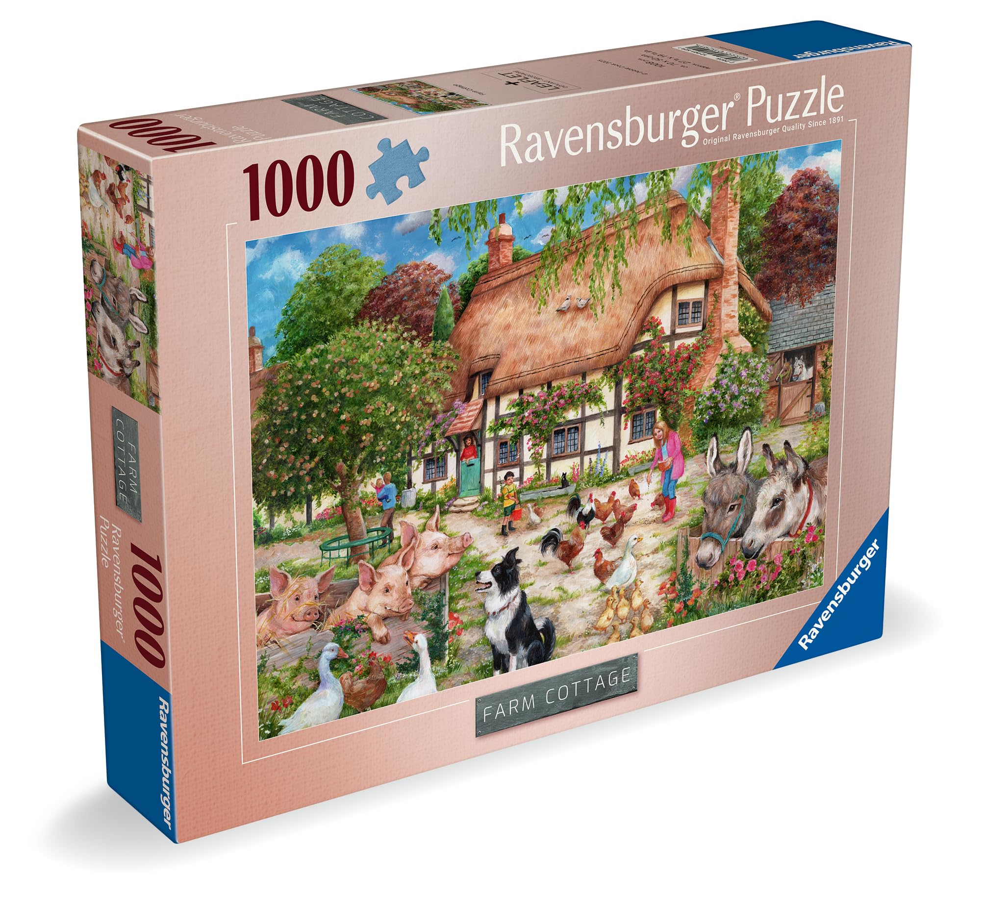 Ravensburger Farm Cottage 1000 piece Jigsaw Puzzle for Adults and Kids Age 12 and Up