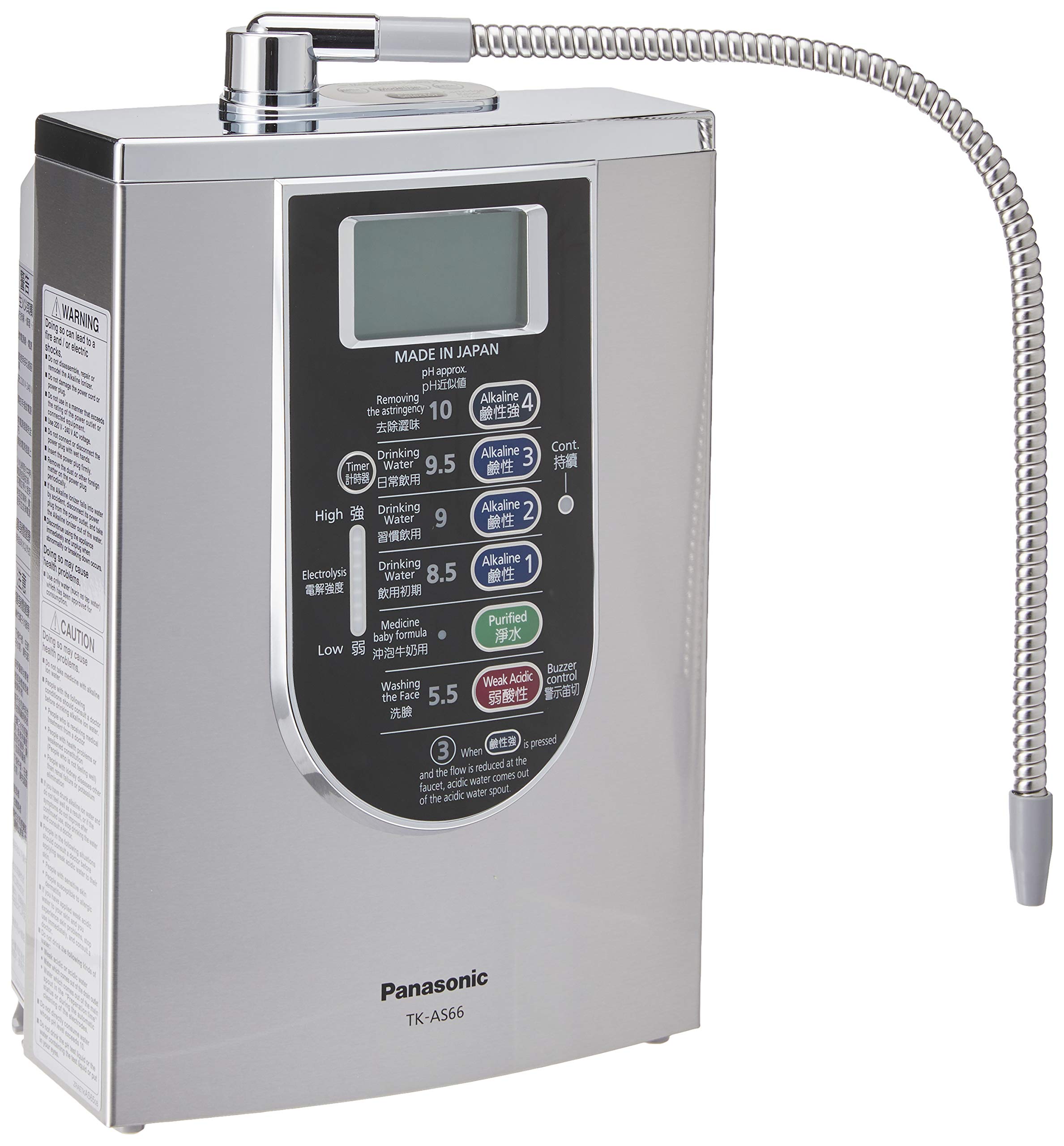 Panasonic TK-AS66-ZEX Water Alkaline Ionizer, 130W Silver : Amazon