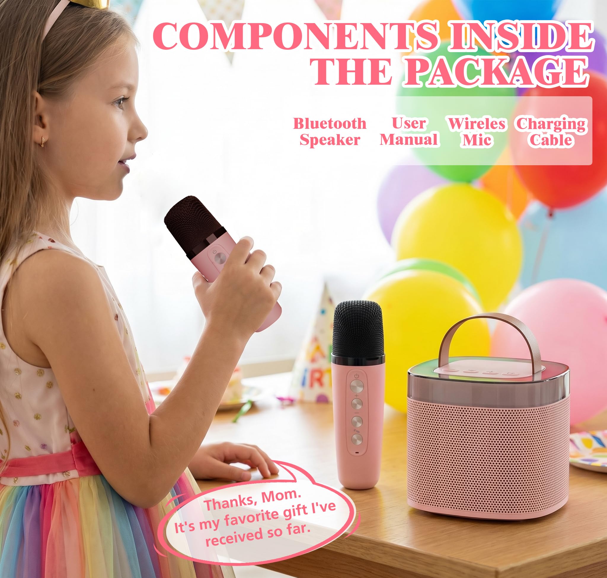 Macchina Karaoke Bluetooth, Rosa