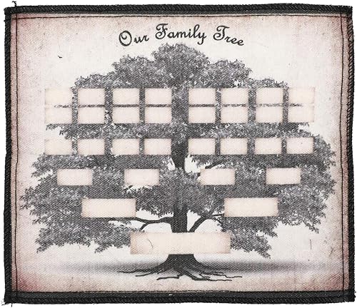 VOSAREA Canvas Historial familiar Tabla de visualización Gráficos de árbol genealógico para completar Genealogía rellenable Tabla de miembros de la