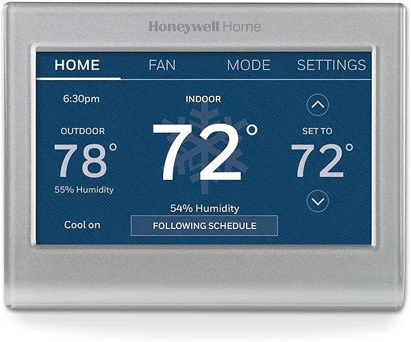 Honeywell Home RTH9585WF1004 Wi-Fi Smart Color Thermostat, 7 Day Programmable, Touch Screen, Energy Star, Alexa Ready, Gray