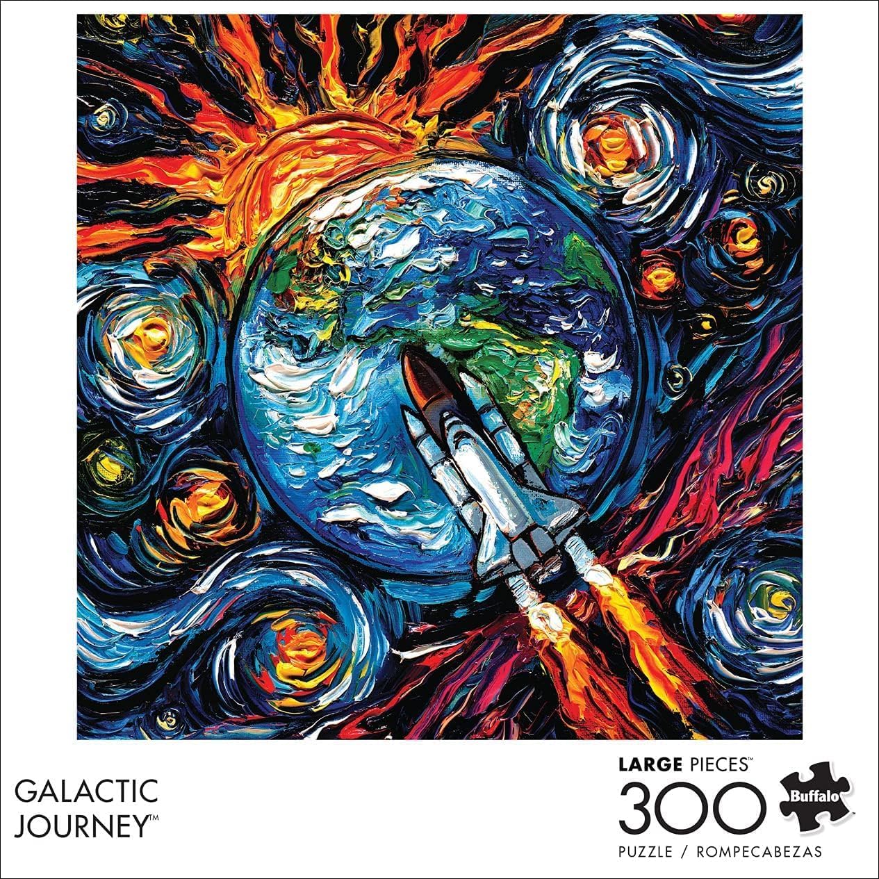 Buffalo Games - Aja Trier - Galactic Journey - Large Piece Jigsaw Puzzle for Adults - Challenging Puzzle Perfect for Game Nights - Finished Size is 21.25 x 15.00