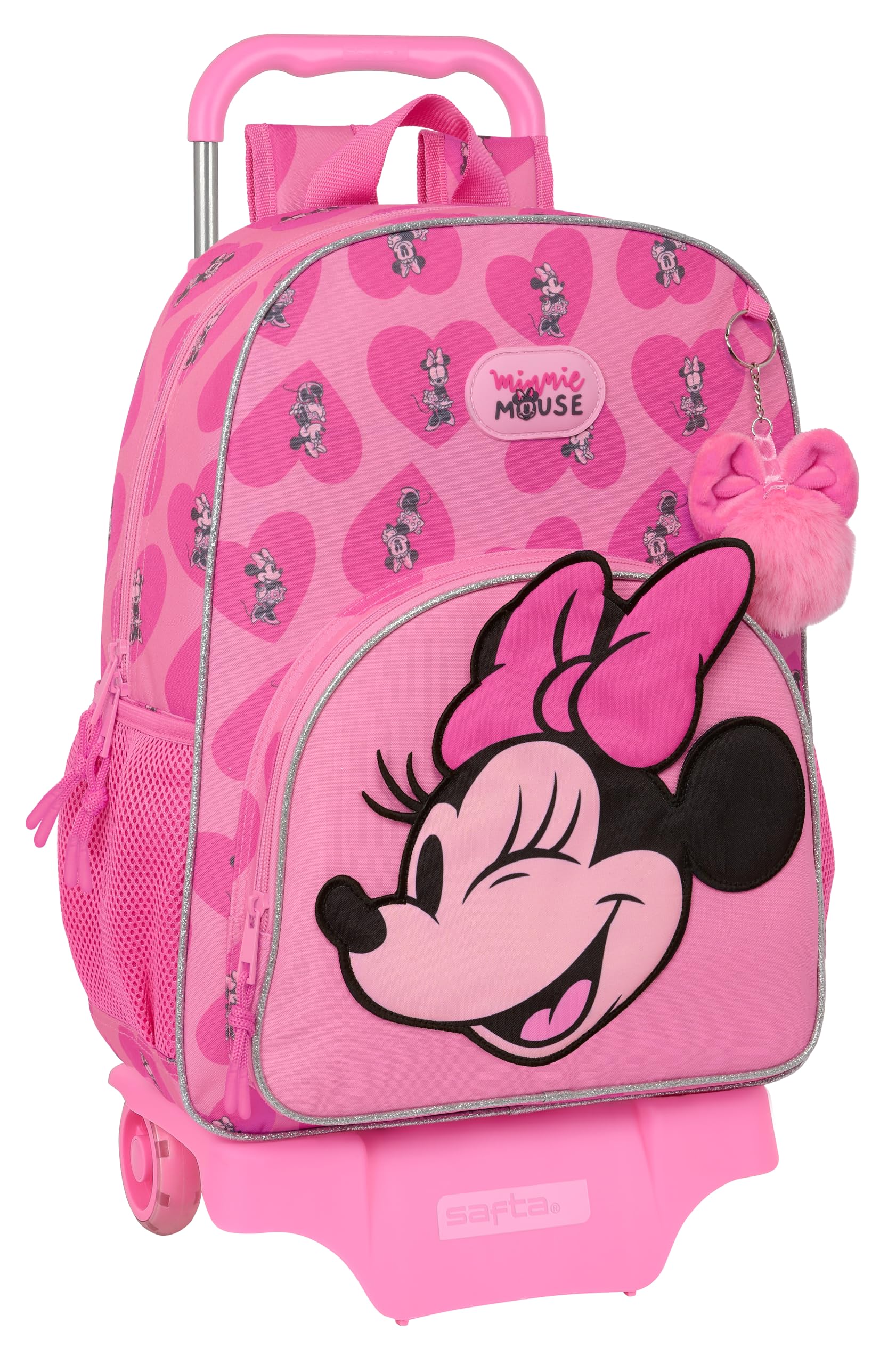 Maleta Minnie Mochila Con Carro Safta Minnie Mouse 20x8x28 Cm
