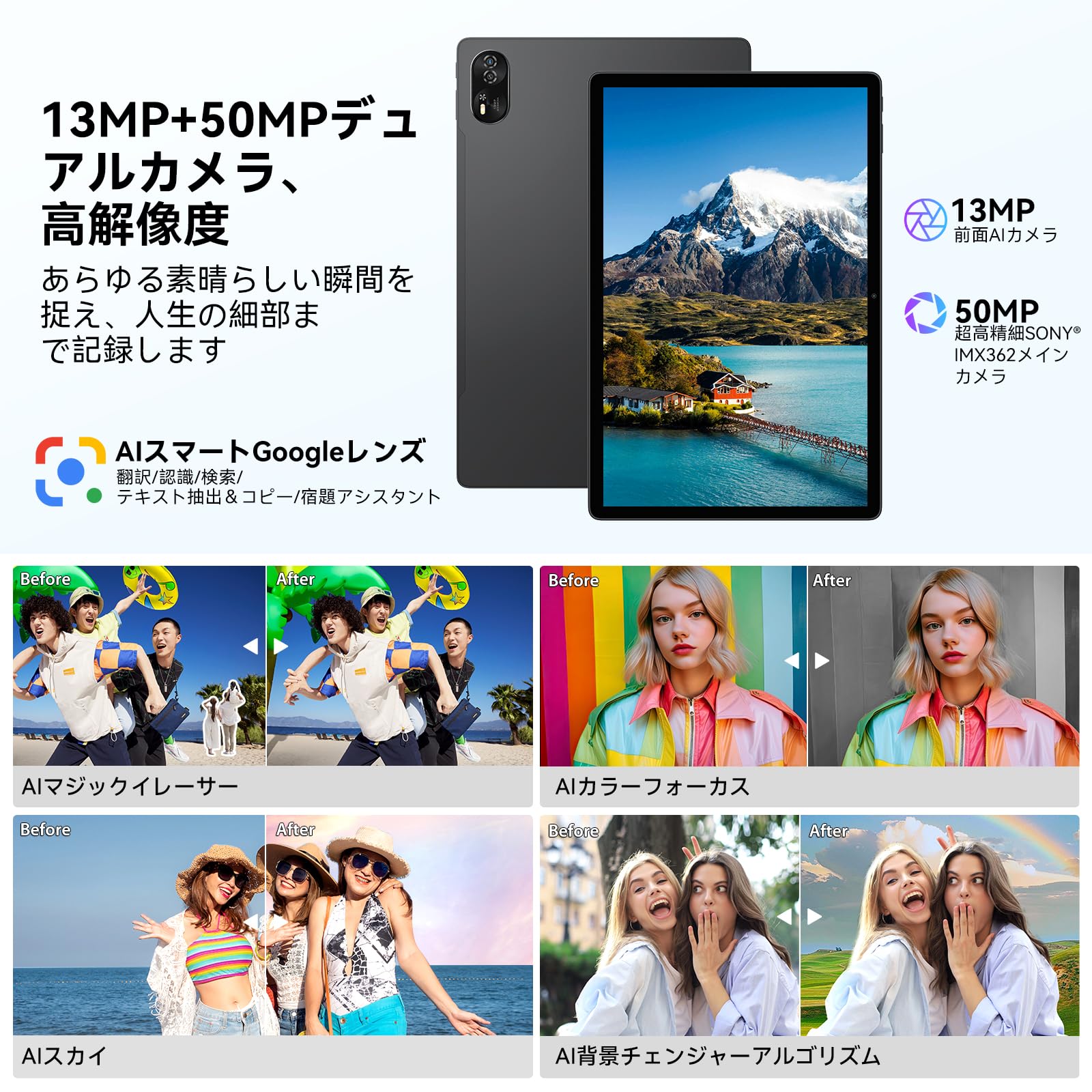 Blackview MEGA8 13インチ タブレット 36GB+256GB+2TB