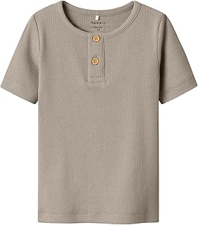 NAME IT Boys Nmmkab SS Top Noos 104 Pure Cashmere