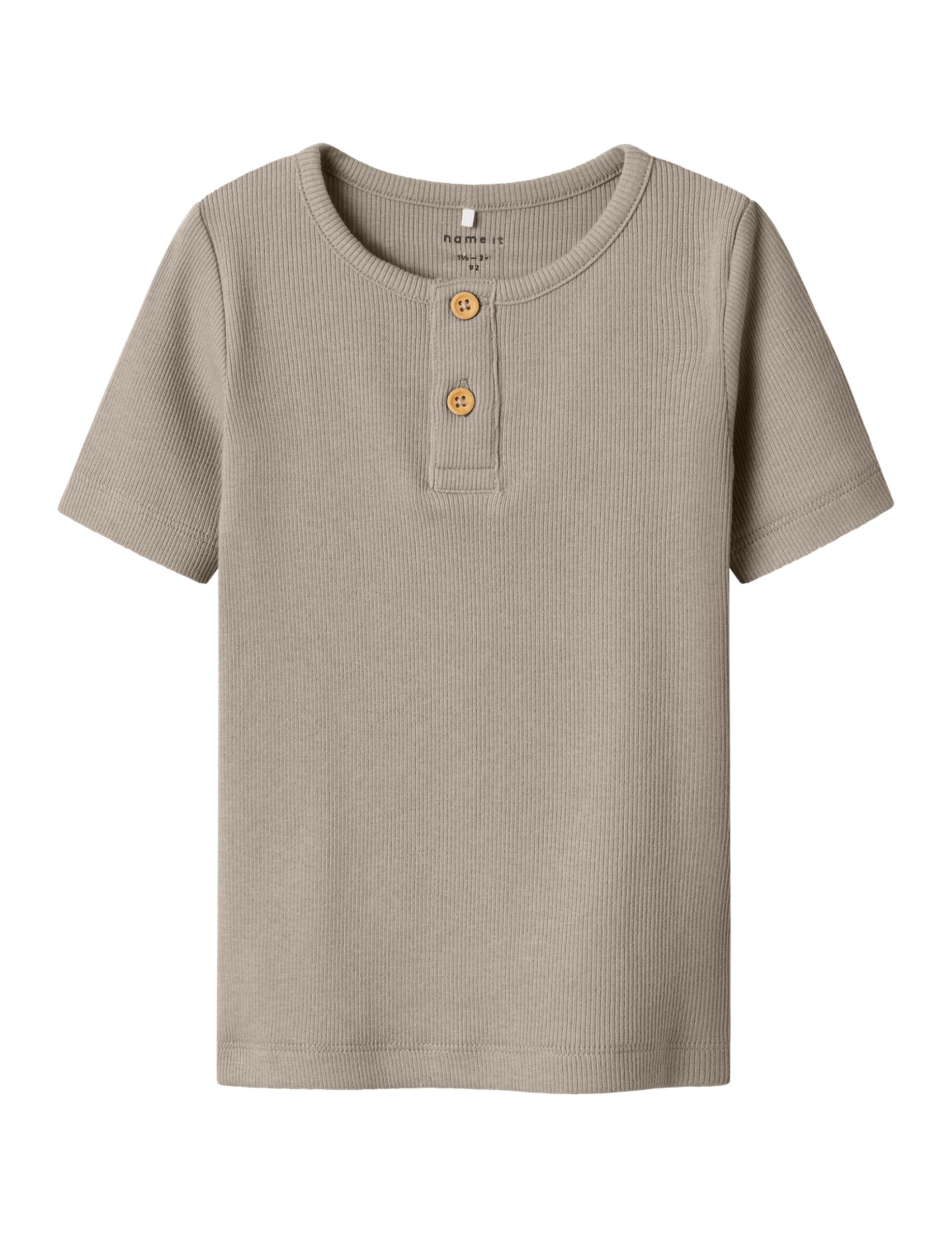 NAME IT Jongens Nmmkab Ls Top Noos Shirt met lange mouwen, Peyote Melange, 122-128