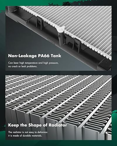 Vista 536 de SCITOO Reemplazo completo del radiador de aluminio para 1993-1998 para Toyota para T100 2.7L 3.0L 3.4L 2090 Radiador