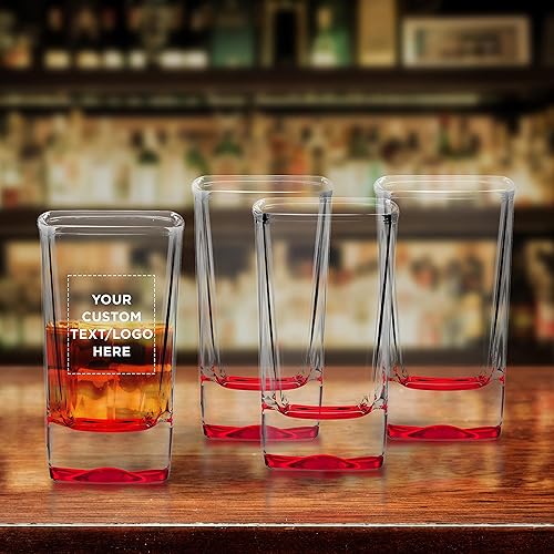 Miniatura 8 de Vasos cuadrados personalizados para postre de 3 onzas, juego de 12, paquete personalizado a granel, ideal para bodas, cumpleaños, fiestas, eventos