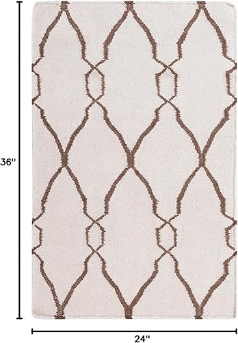 Miniatura 2 de Mark&Day - Alfombras de área Hendon de transición de 2 x 3, color marfil, alfombra beigemarrón para sala de estar, dormitorio o cocina (2 x 3 pies)