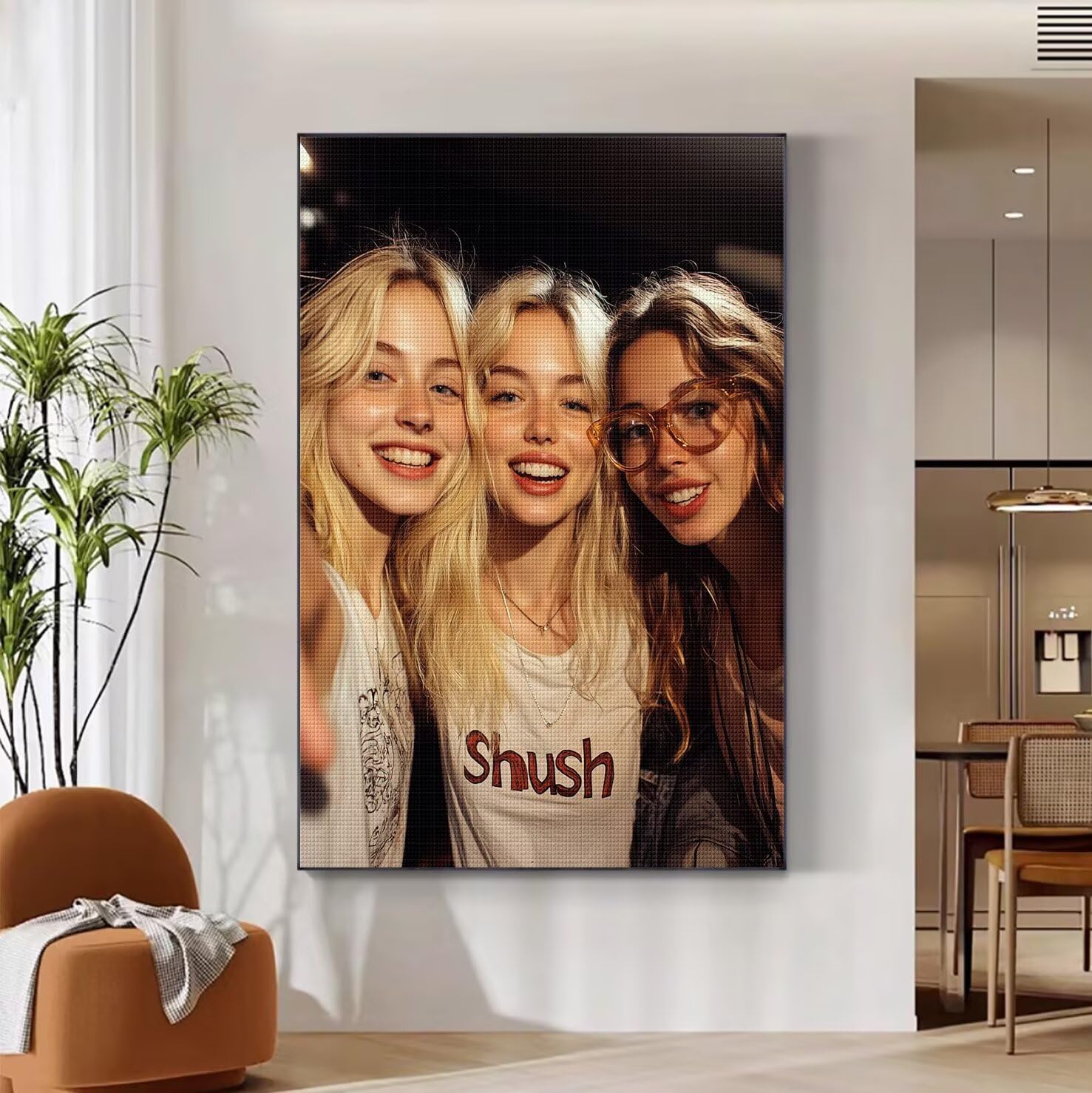 Spersonalizowane zestawy do sztuki diamentowej dla dorosłych, zestaw do malowania diamentami 70 x 160 cm, 5D, pełne wiercenie, mozaika, cekiny, spersonalizowane zdjęcie, unikalne prezenty do dekoracji