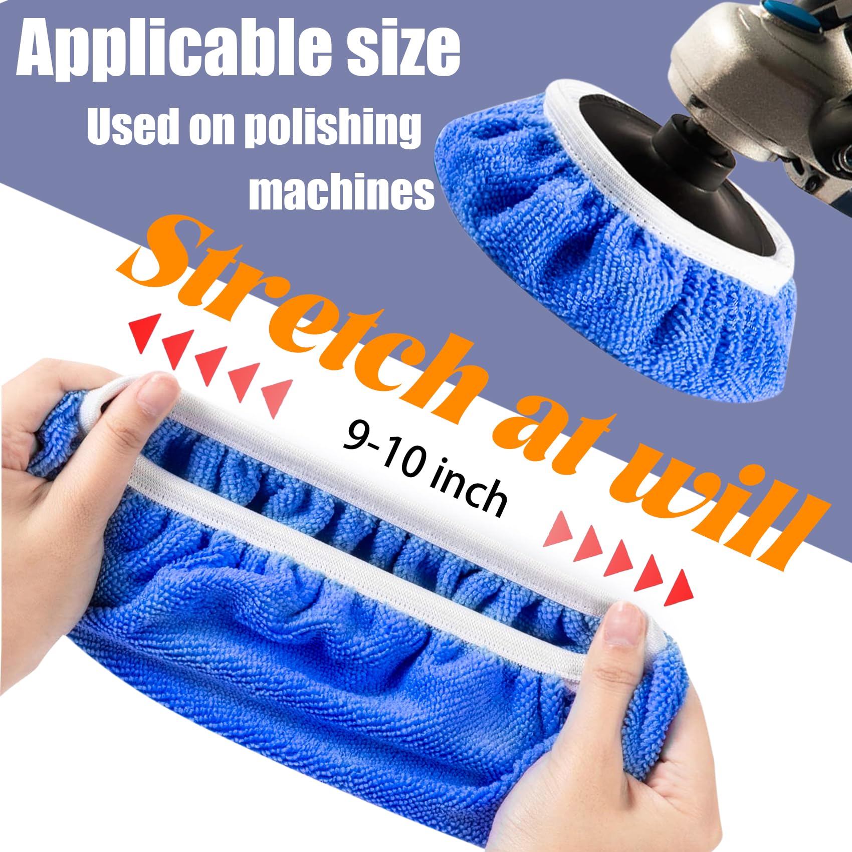 24 Pezzi Set Di Tamponi Per Lucidatura Per Auto, Set Di Panni Per Pulizia, Tampone Per Cera Per Auto, Tappo Per Pulizia Per Lucidatura E Ceretta, Set Di Panni Per Lucidatura In Fibra (9-10 Pollici)