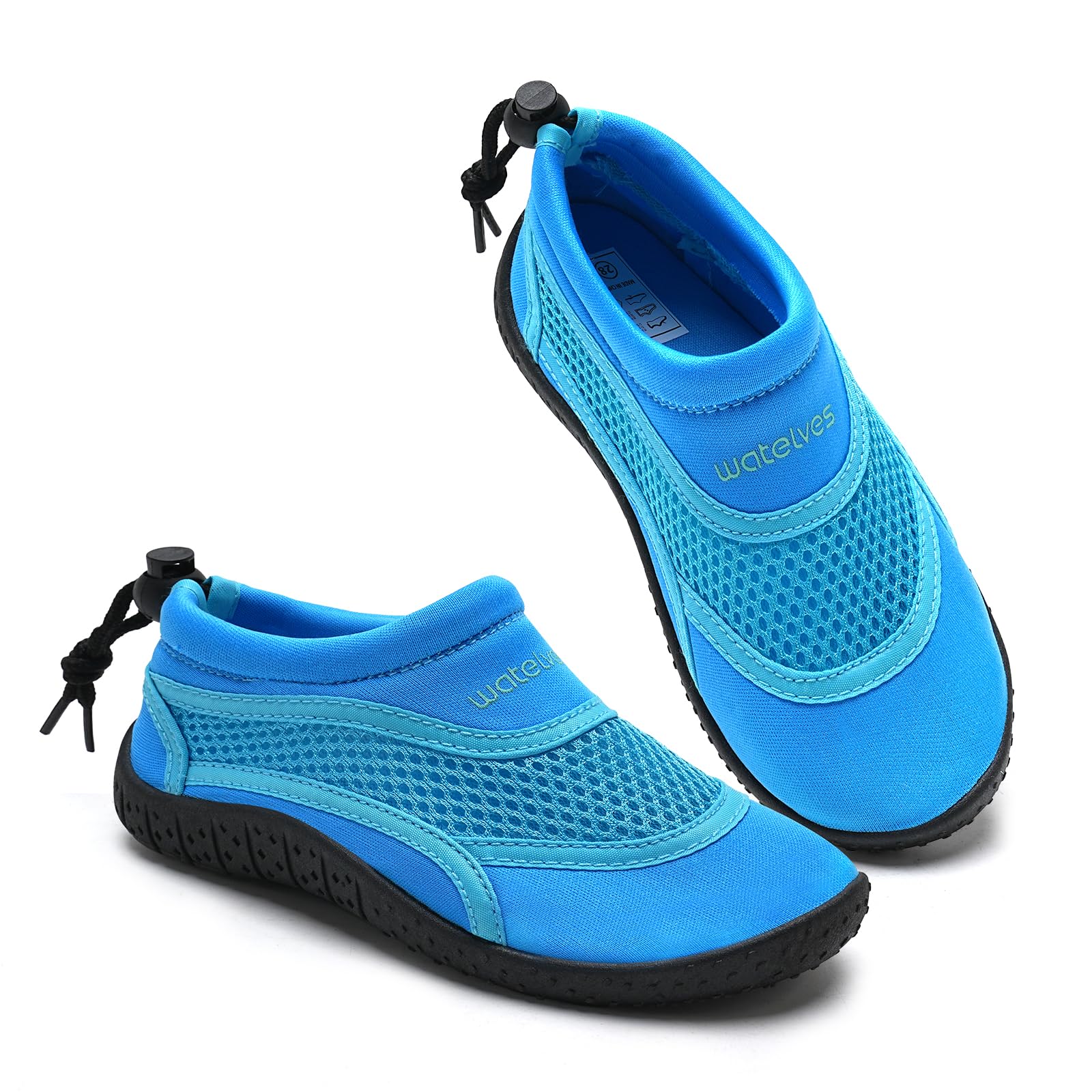 WateLves Wasserschuhe Kinder Jungen Mädchen Badeschuhe Kleinkind Schwimmschuhe Strandschuhe Aquaschuhe(Aqua,Größe 32)