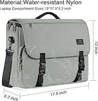 Vista 58 de MATEIN Bolsa tipo mensajero para hombres, mochila escolar para adolescentes, ligera de 17.3 pulgadas, maletín para laptop grande, bolsa cruzada
